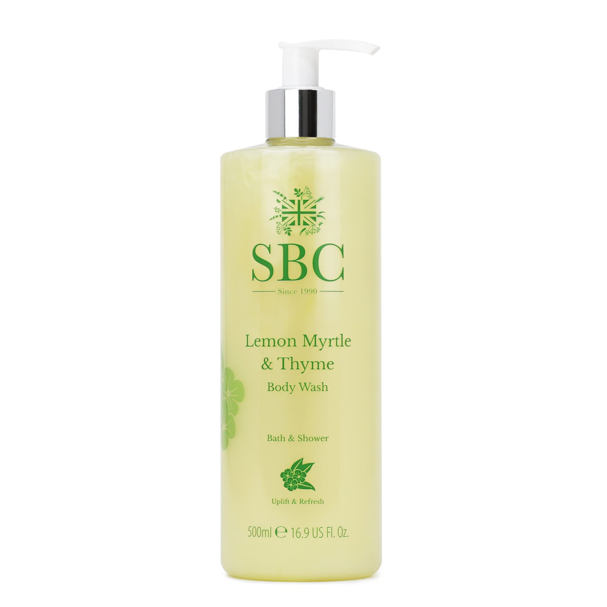 SBC Skincare Lemon Myrtle & Thyme Body Wash – 500ml Shower Gel