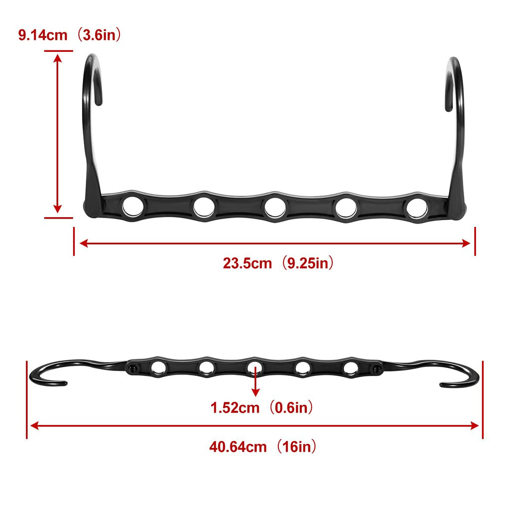 Eupako 12 Pack Space Saving Hangers, Black Closet Organizers and Storage - image 2