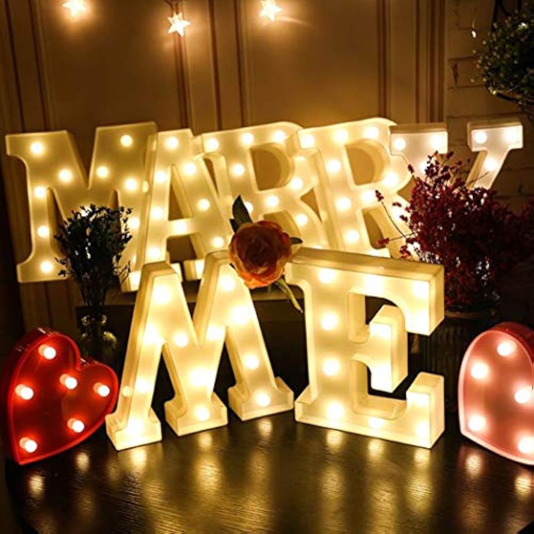 HONPHIER LED Marquee Letter G Light – Battery Operated Alphabet Sign
