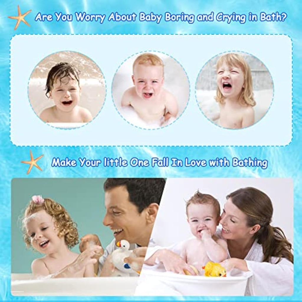 Baby Bath Toys – 4 Pack Wind Up Swimming Duck and Penguin
