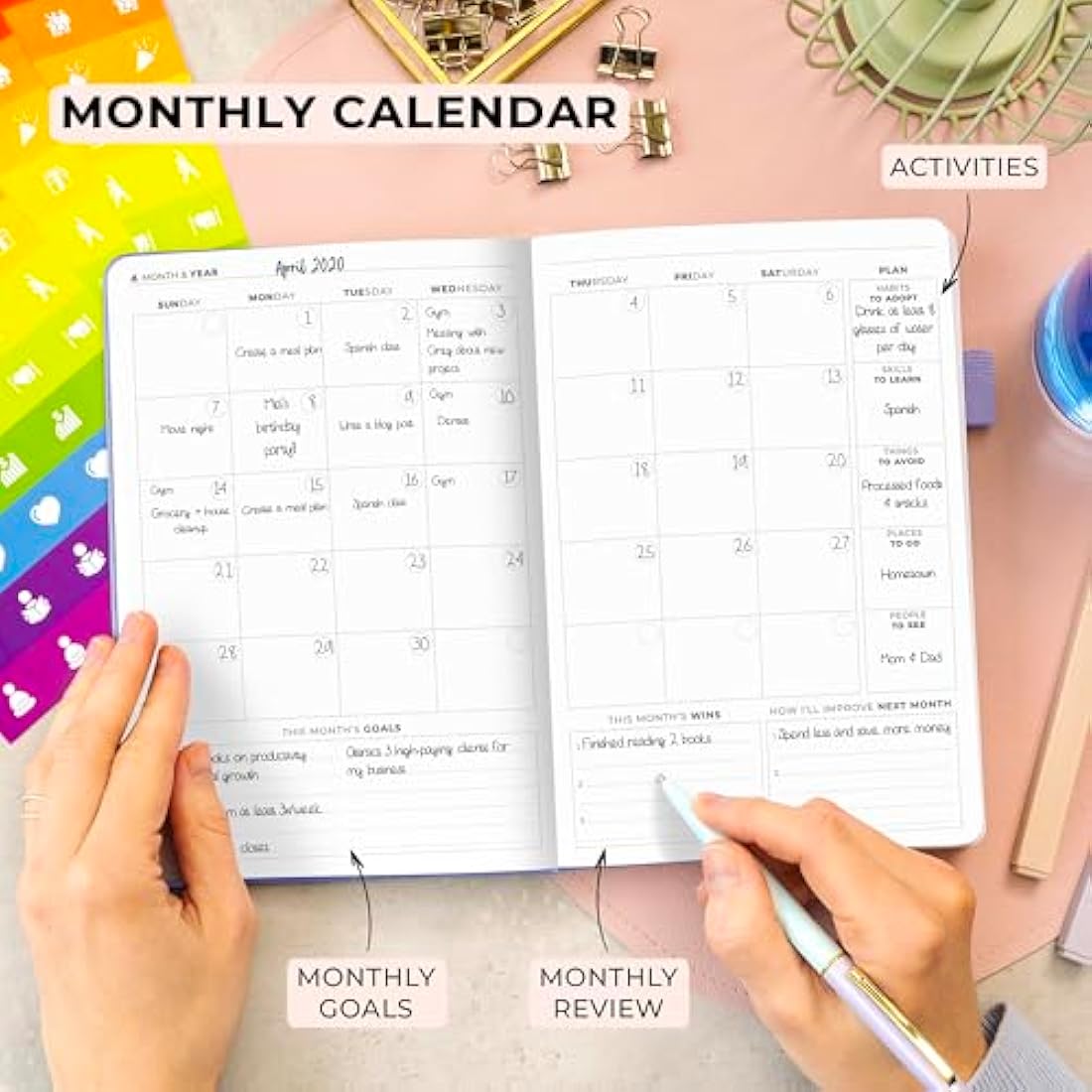 Clever Fox Advanced Weekly Planner – Undated A5 Hardcover Lavender