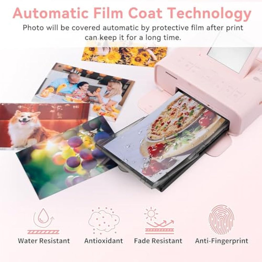 Wonfoucs KP-108IN Ink and Photo Paper Set for Canon Selphy CP1300 CP1500