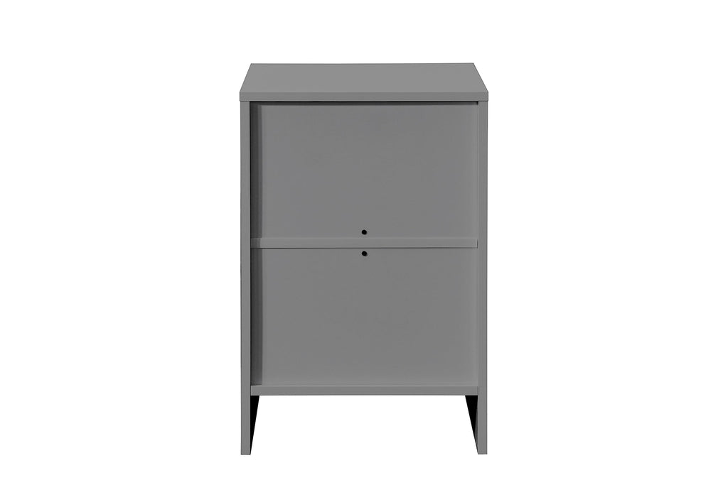 Birlea Oslo 3 Drawer Bedside Table Grey Nightstand Side Table - image 2