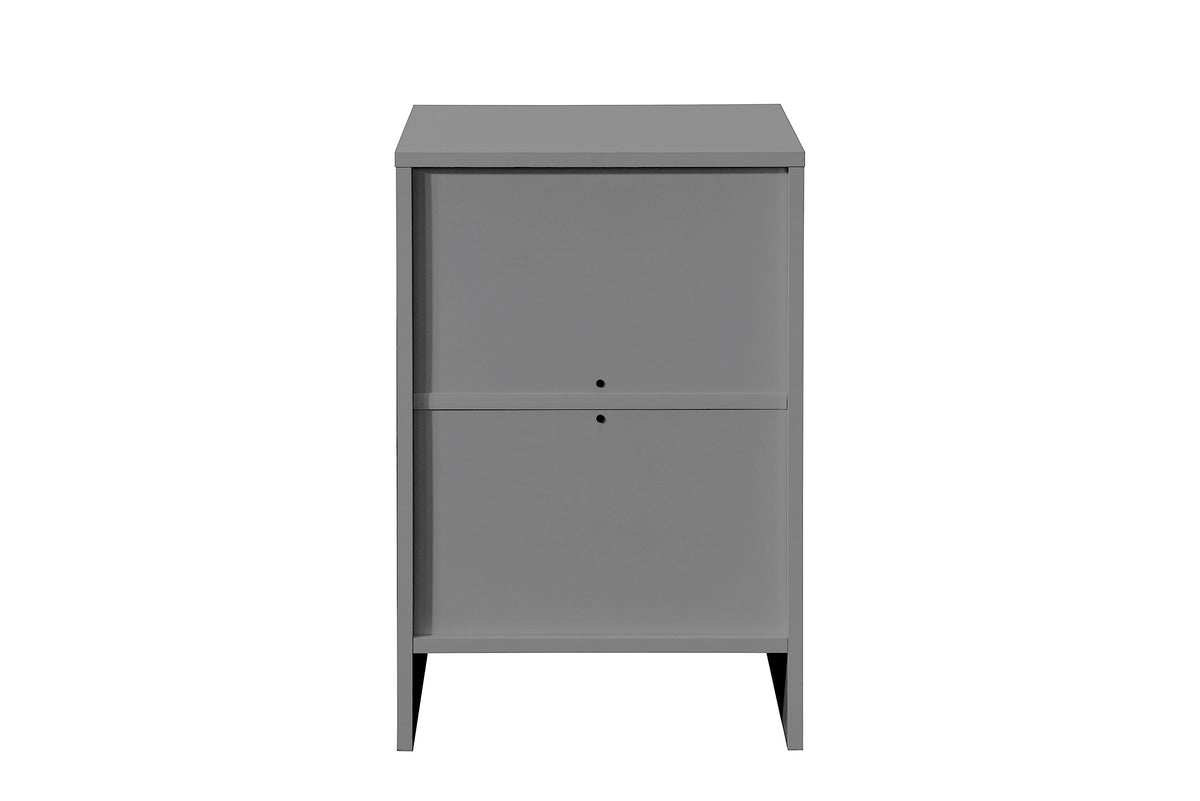 Birlea Oslo 3 Drawer Bedside Table Grey Nightstand Side Table - image 2