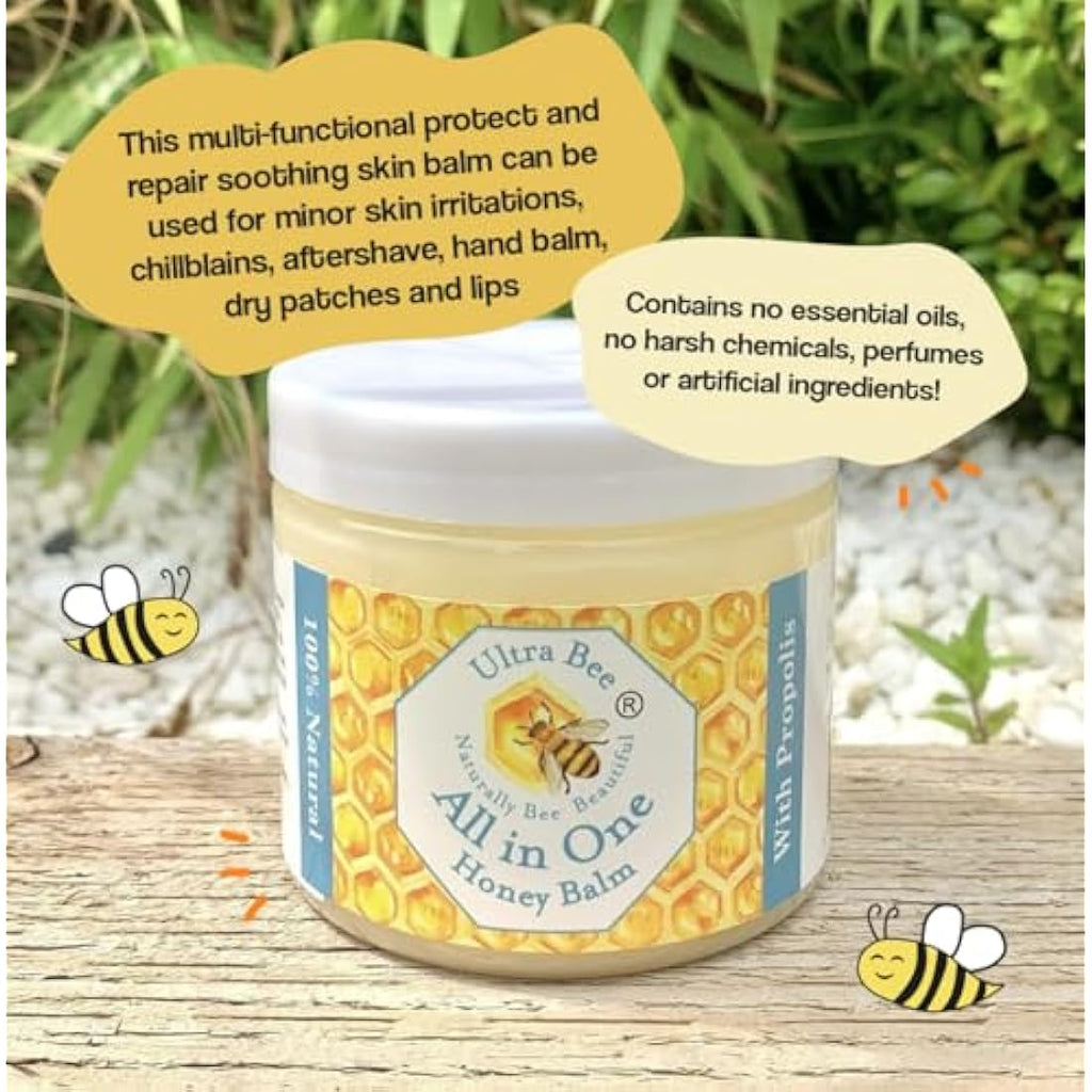 Natural Honey Balm | Beeswax Moisturiser for Sensitive Skin