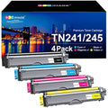 GPC Image Compatible Toner Cartridges for Brother TN241 TN245 | 4-Pack CMYK