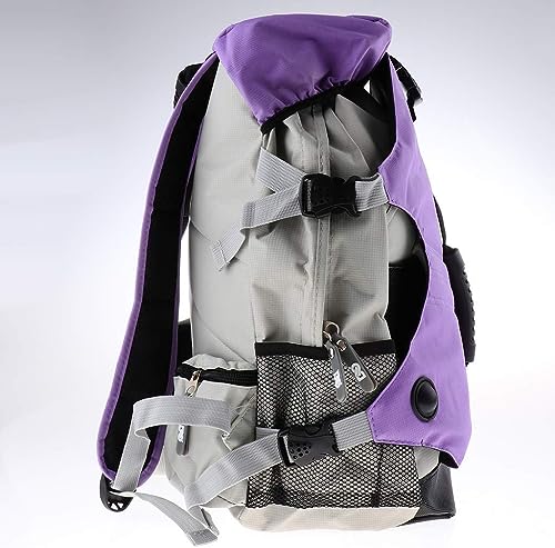 zalati Inline Skates Backpack – Durable Roller Skate Storage Bag, Purple