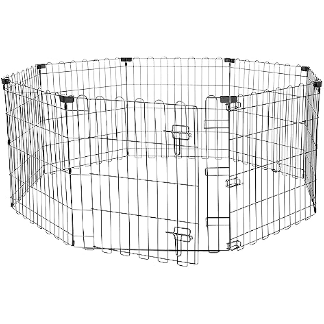 Jolof Store Foldable Metal Dog Playpen – 61 cm High Octagonal Puppy Pen
