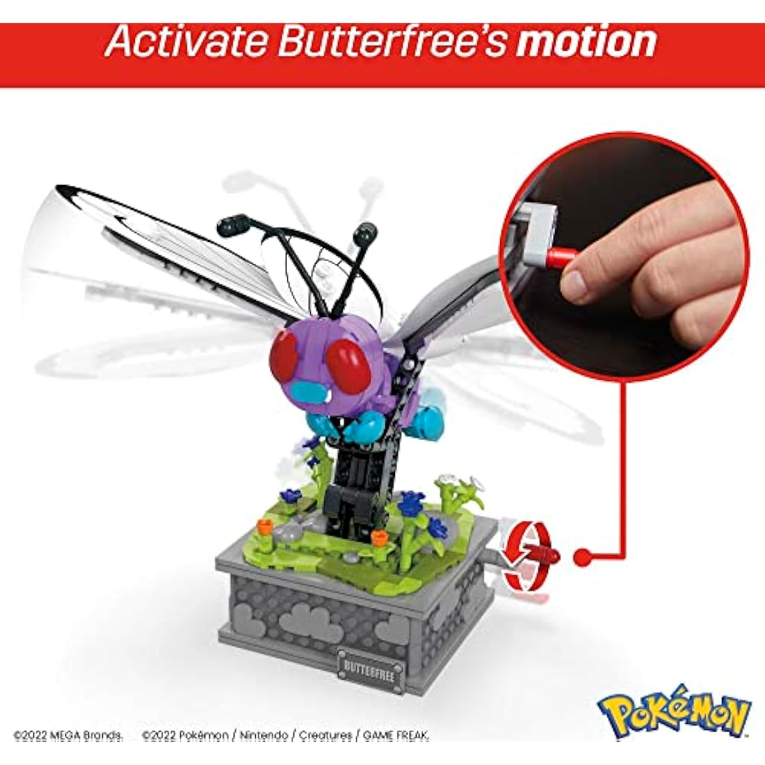 Mega Pokémon Smettbo Beweglicher Bausatz – Sammlerstück Display Modell