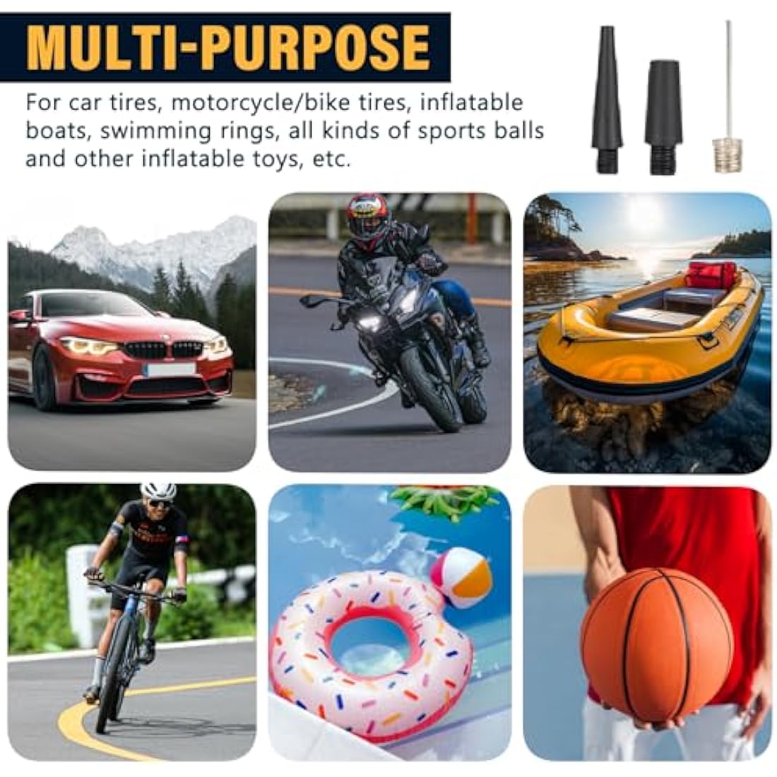 Twilight Garage 12V 150PSI Heavy Duty Portable Car Tire Inflator Pump