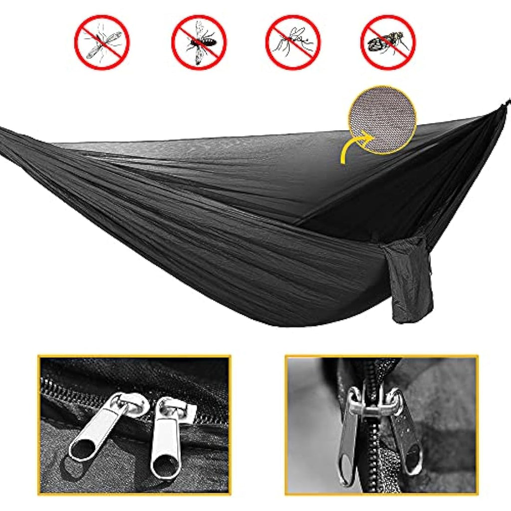 Camping Hammock Set with Mosquito Net and Rainfly