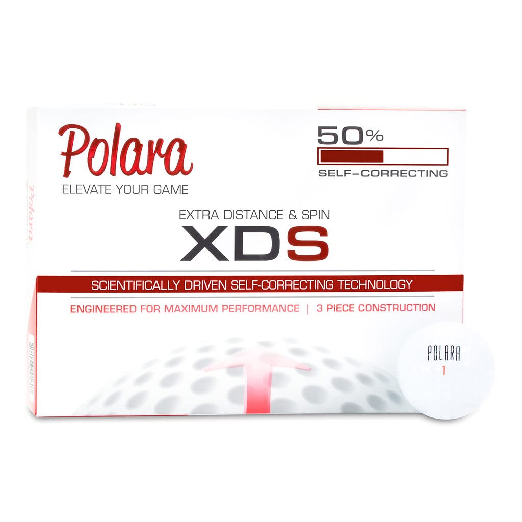 Polara Golf XDS Extra Distance & Spin 3-Piece Golf Balls - 12 Pack