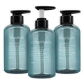 Jolof Store 3-Pack Refillable Shampoo Bottles | 300ml Plastic Soap Dispenser
