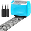 Identity Theft Protection Roller Stamp with 3 Refills – Blue