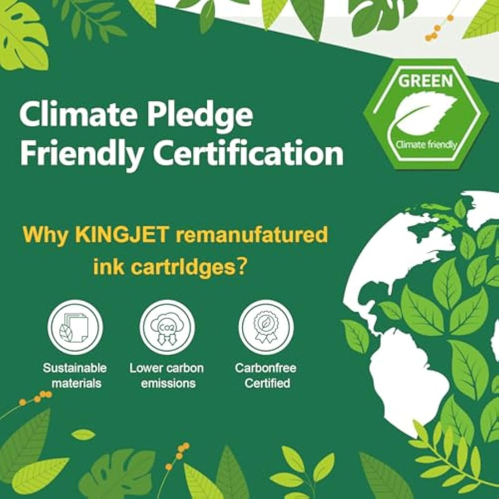 KINGJET 305XL Ink Cartridges Black & Colour for HP DeskJet and Envy