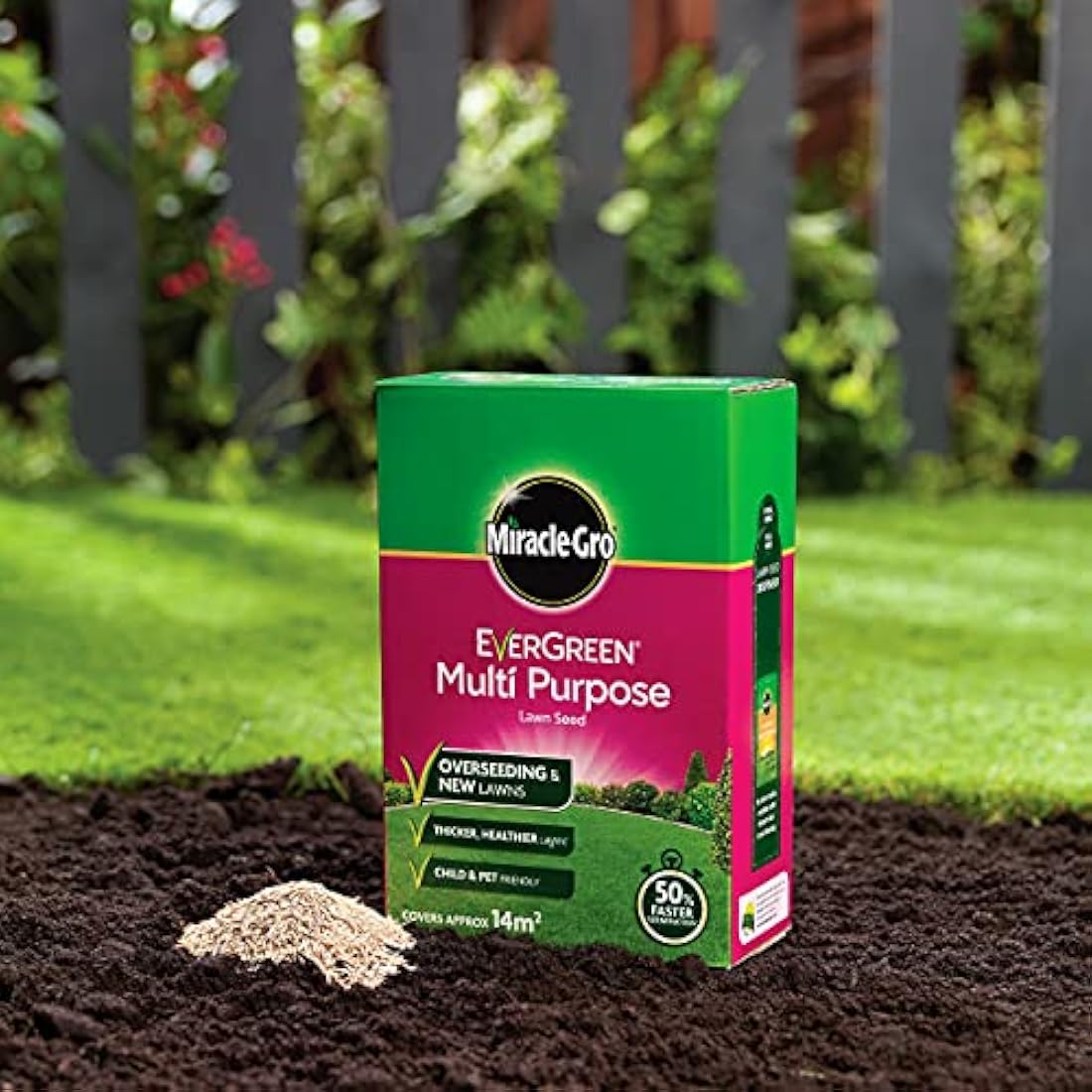 Miracle-Gro Multi-Purpose Grass Seed - 480g Lawn Repair & Growth
