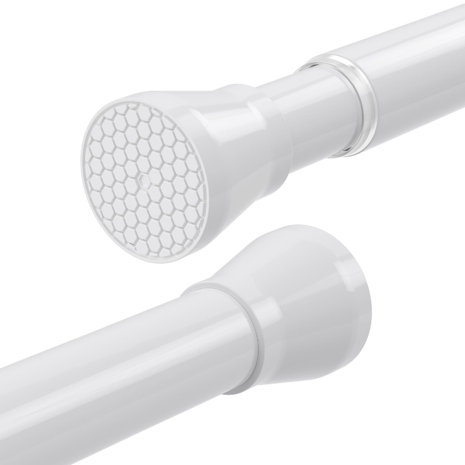 Extendable Shower Curtain Rod | 75-160cm No Drill Tension Pole