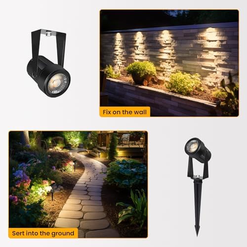 Svater 6-in-1 LED Garden Spotlights | 3000K IP65 Waterproof Landscape Lights