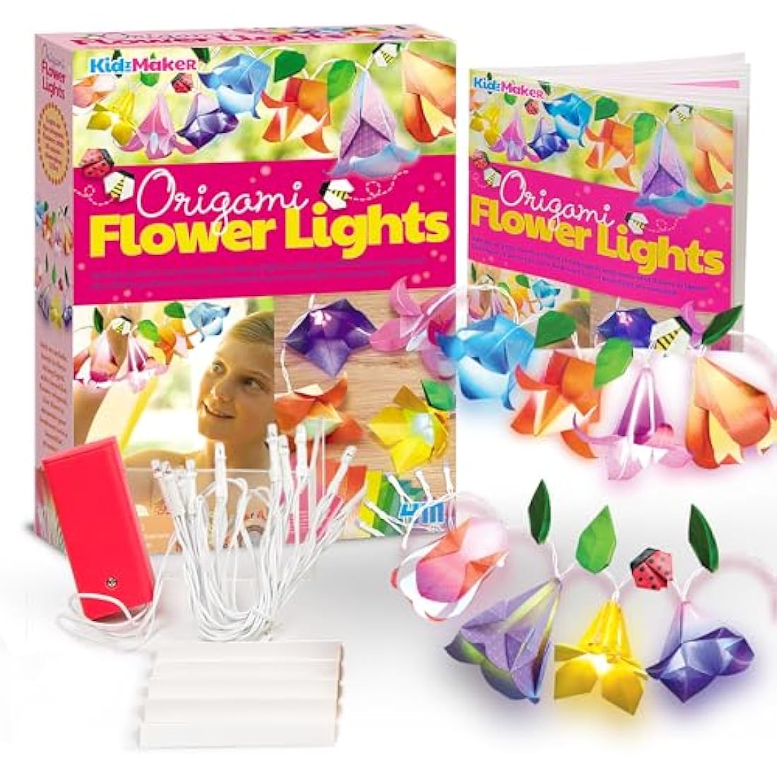 4M Create Your Own Origami Lights – DIY Paper Art Home Decor Kit