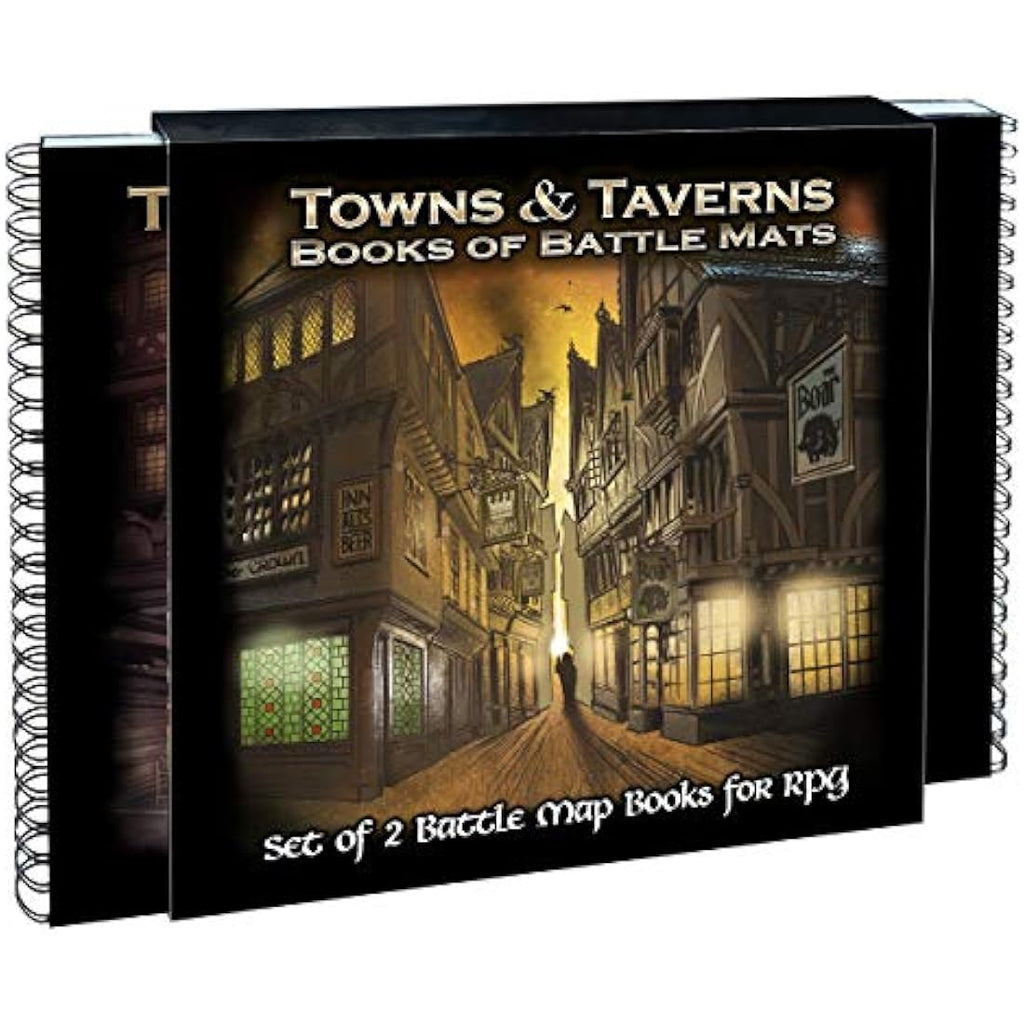Towns & Taverns Books of Battle Mats | Jolof Store Fantasy RPG Maps