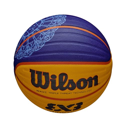 Wilson FIBA 3x3 Official Game Basketball – Size 6 Outdoor Rubber Ball
