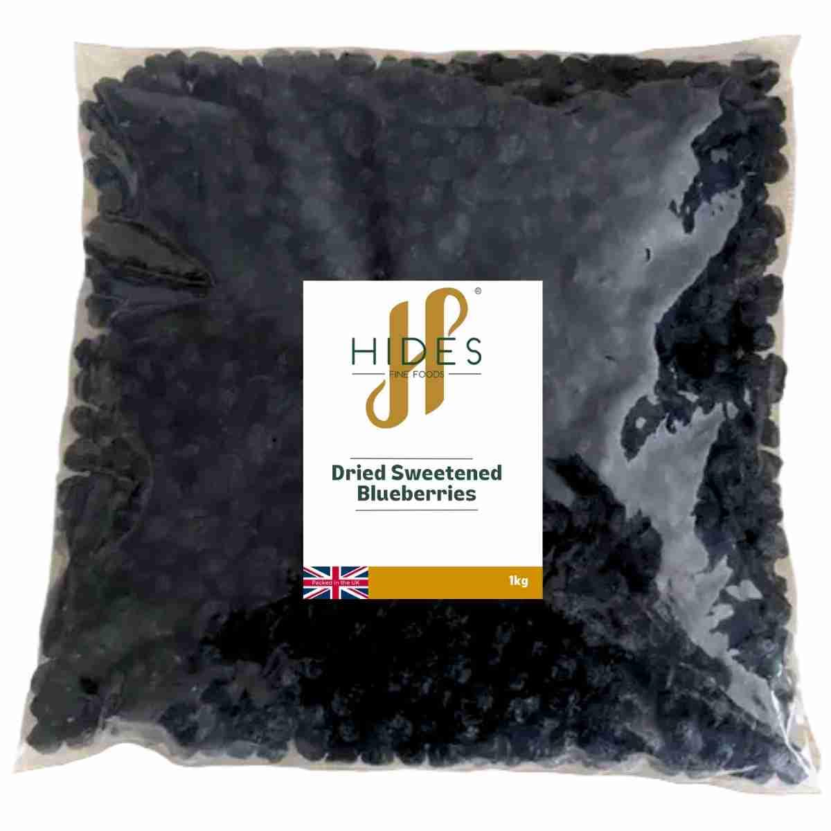 Hides Fine Foods Dried Sweetened Blueberries – 1kg Bulk Baking Bag