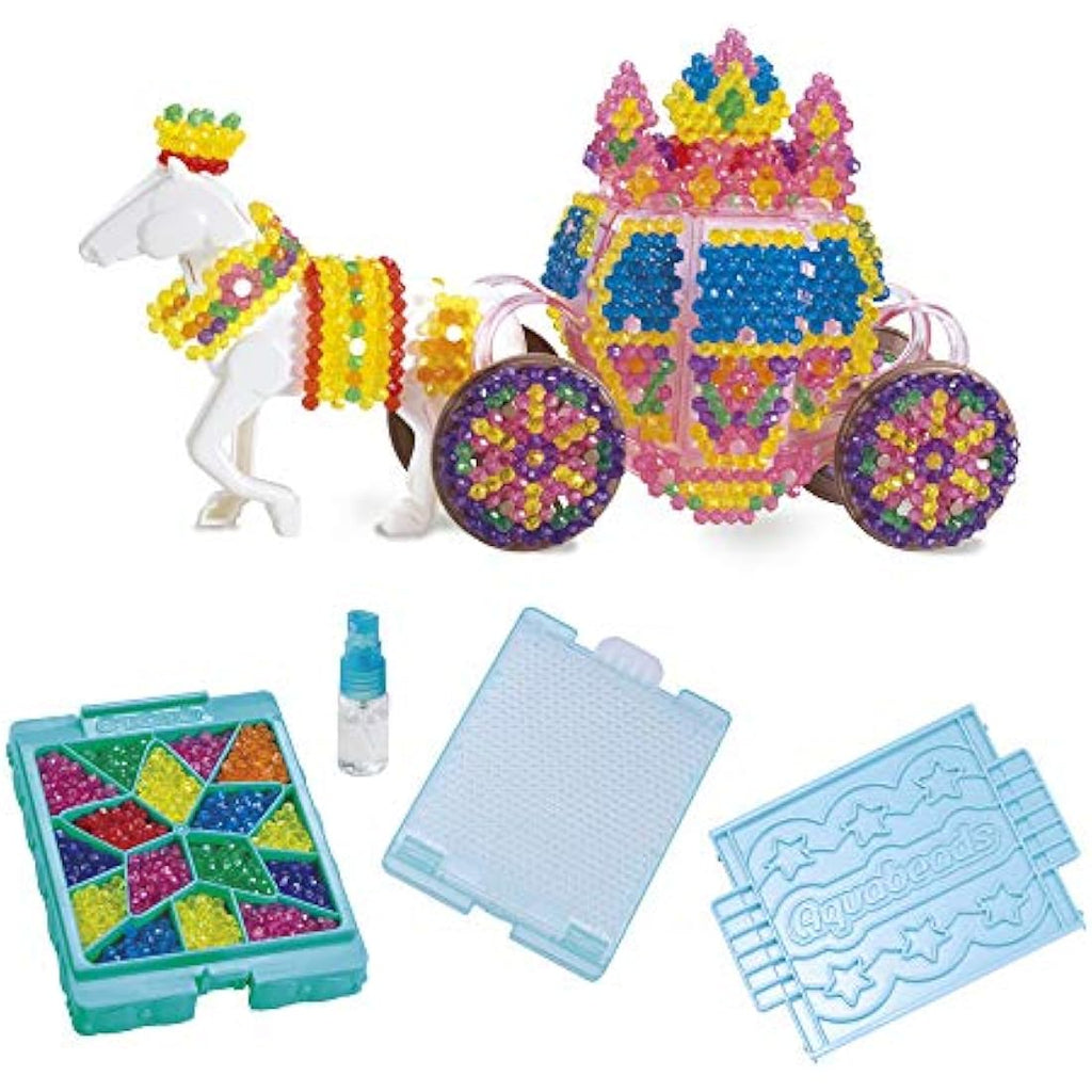 Aquabeads 3D Crystal Carriage Set – DIY Kids Art & Craft Bead Kit