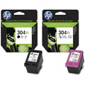HP 304XL High Capacity Ink Cartridge Multipack (N9K08AE & N9K07AE)