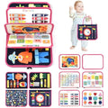 Jolof Store Montessori Busy Board – Sensory Toddler Travel Toy (Dark Blue)