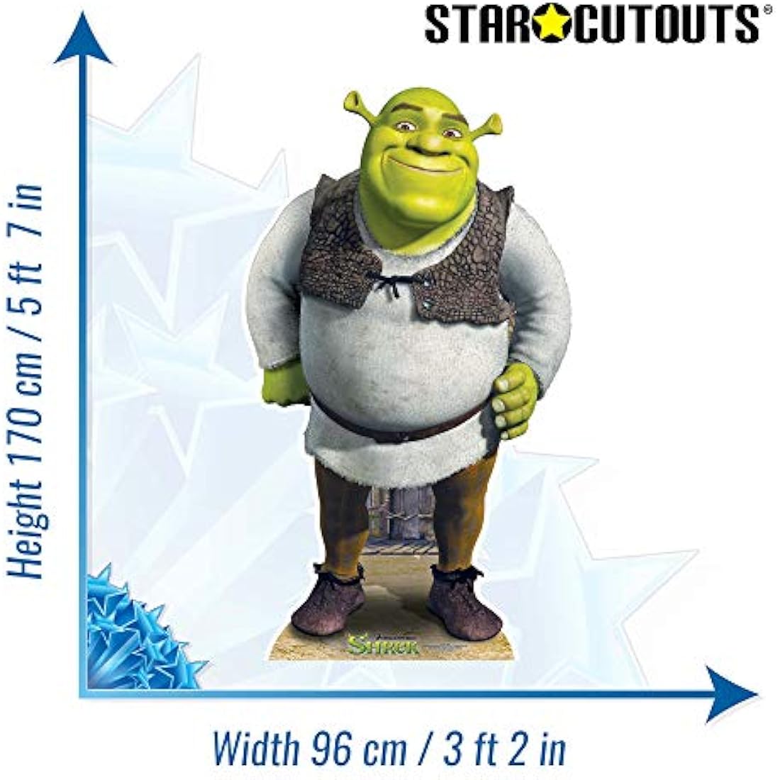 Shrek Lifesize Cardboard Cutout – 170cm Movie Standee by