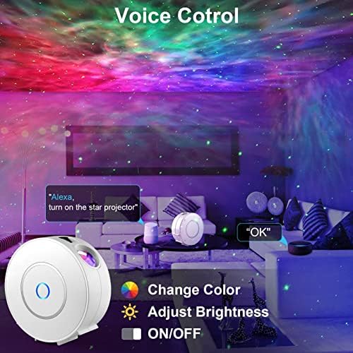 Immver Smart WiFi Galaxy Star Projector – RGB LED Nebula Night Light