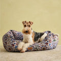 Rosewood x Joules Large Dog Bed | Floral Box Bed with Non-Slip Base