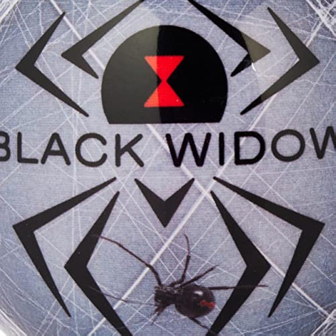 Hammer Black Widow Viz-A-Ball Polyester Bowling Ball – Grey/White