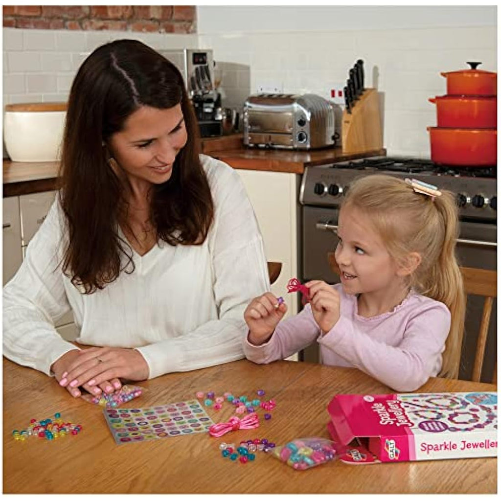 Galt Sparkle Jewellery Kit – Kids Necklace and Bracelet Making Set