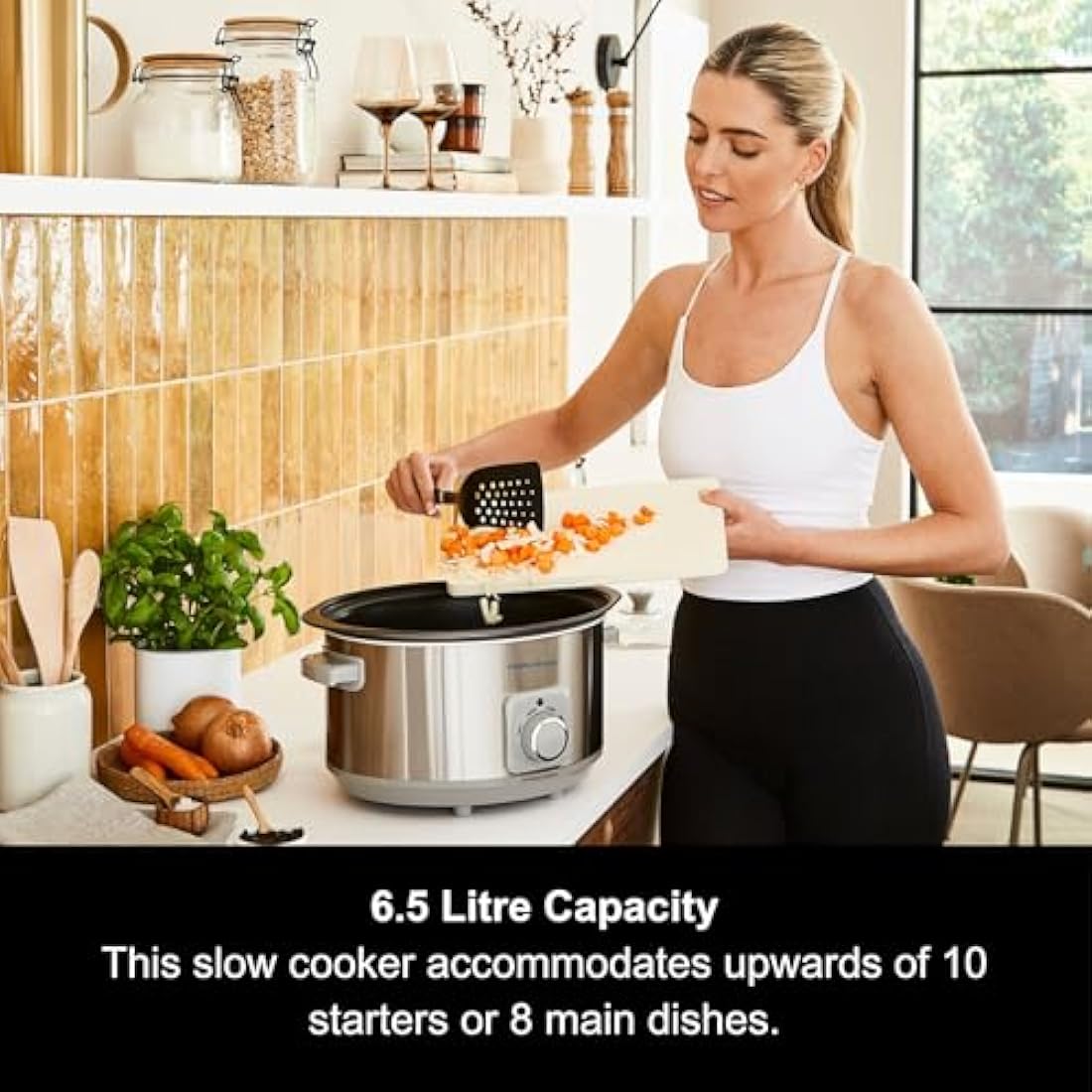 Morphy Richards 6.5L Sear & Stew Slow Cooker – Brushed Stainless Steel