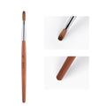 KAZIPOP Kolinsky Sable Acrylic Nail Brush #8 - Red Rosewood Handle Pen