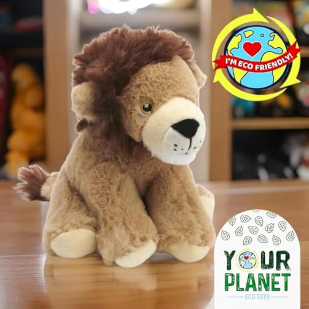 Deluxe Paws Your Planet Lion Eco Plush Toy | 15cm Recycled Soft Toy
