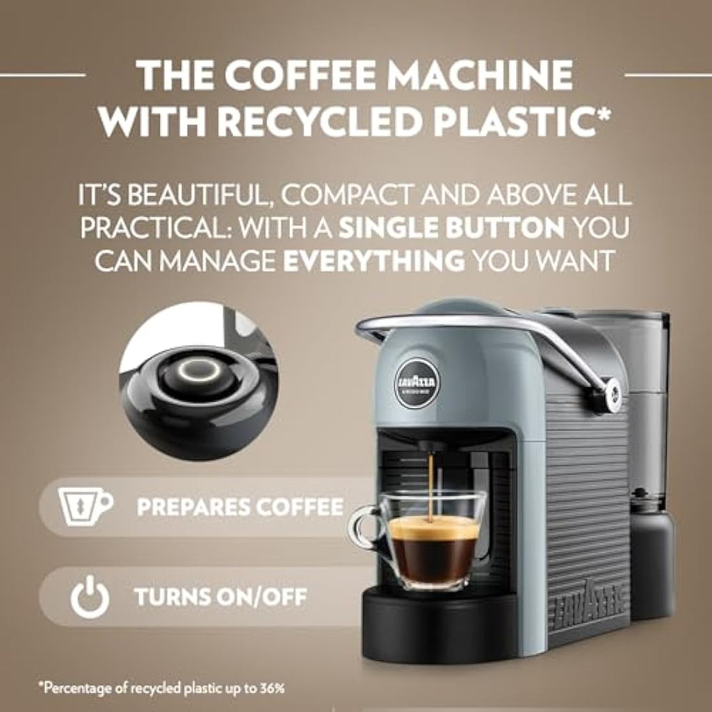 Lavazza A Modo Mio Jolie EVO Coffee Capsule Machine - Recycled Plastic - Grey