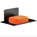 Melairy Stainless Steel Soap Dish – Self-Adhesive Wall Mount Tray, Black