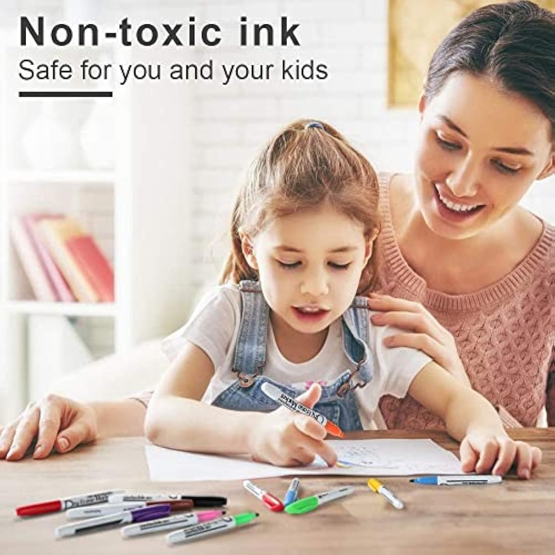Volcanics Dry Erase Markers – 80 Pack Fine Tip Whiteboard Pens