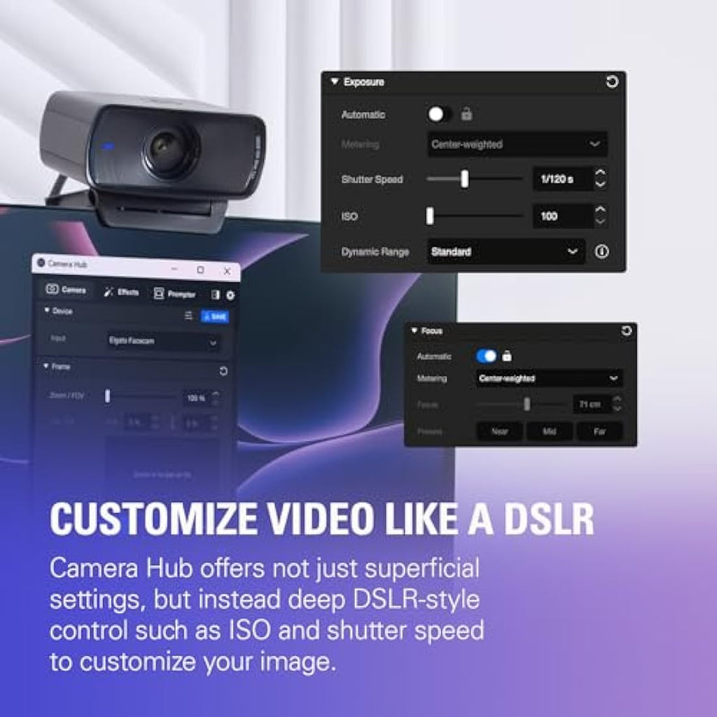 Elgato Facecam MK.2 – Full HD 1080p60 HDR Streaming Webcam with Sony Sensor