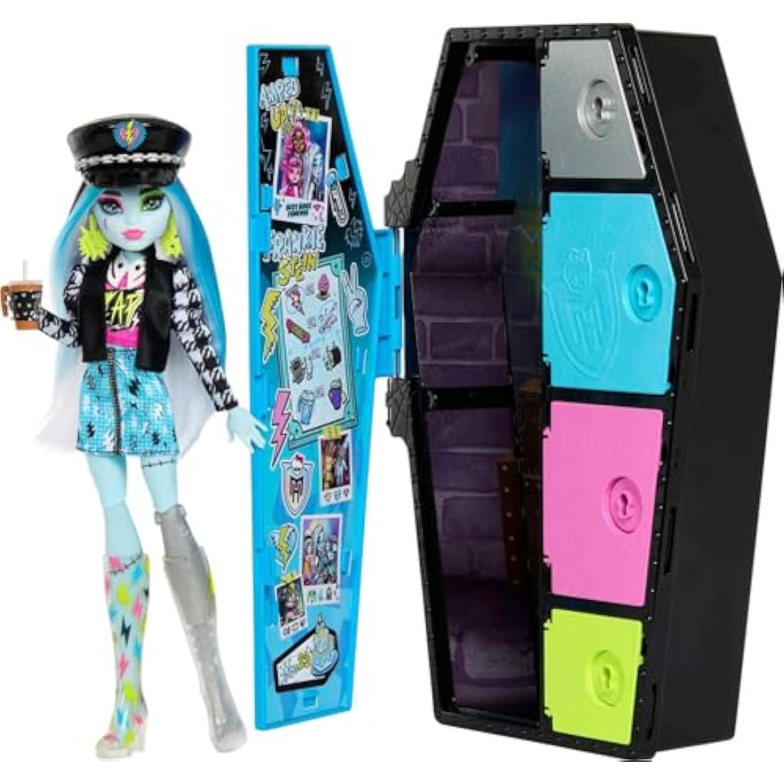 Monster High Frankie Stein Skulltimate Secrets Doll & Locker Playset