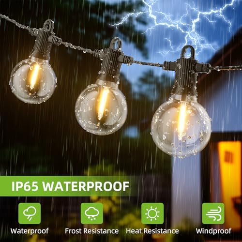 Kawaya 20M Outdoor Festoon Lights | 30 LED Shatterproof IP65 Garden String
