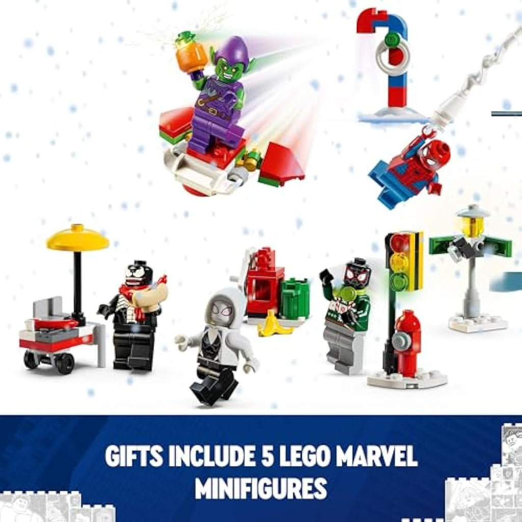 LEGO Marvel Spider-Man 2024 Advent Calendar | 24 Super Hero Toys