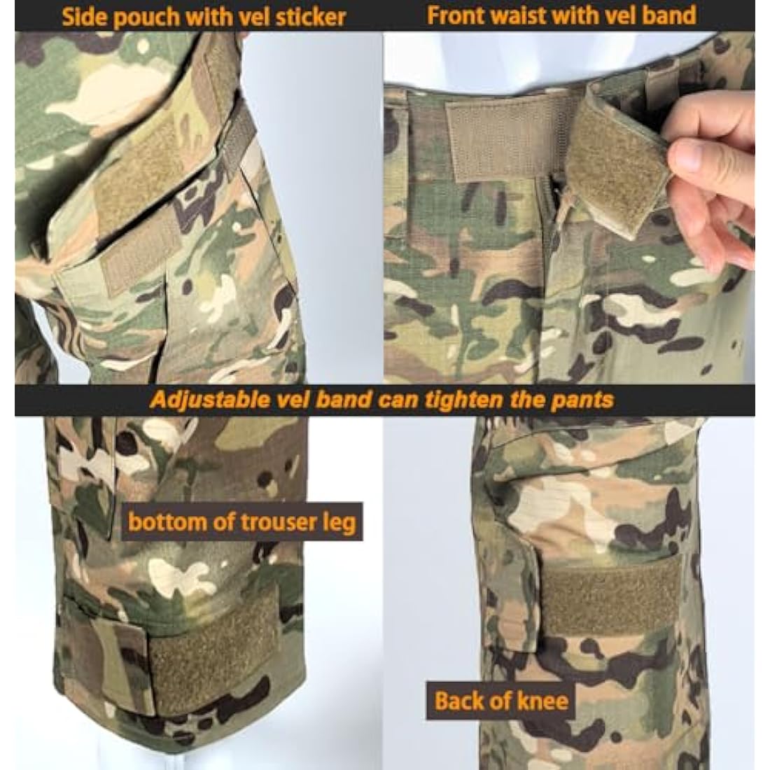 Tactical Military Combat Pants with Knee Pads for Airsoft