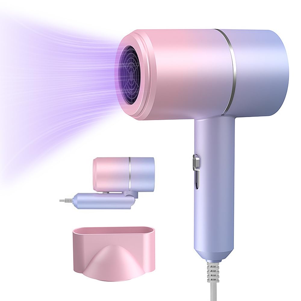 Hojalis Foldable Ionic Hair Dryer – Portable Fast Drying Travel Blower