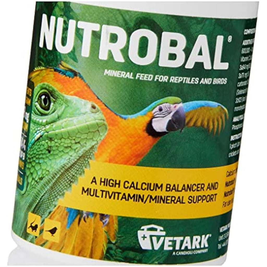 Nutrobal Calcium & Vitamin D3 Powder Supplement for Reptiles & Birds, 100g