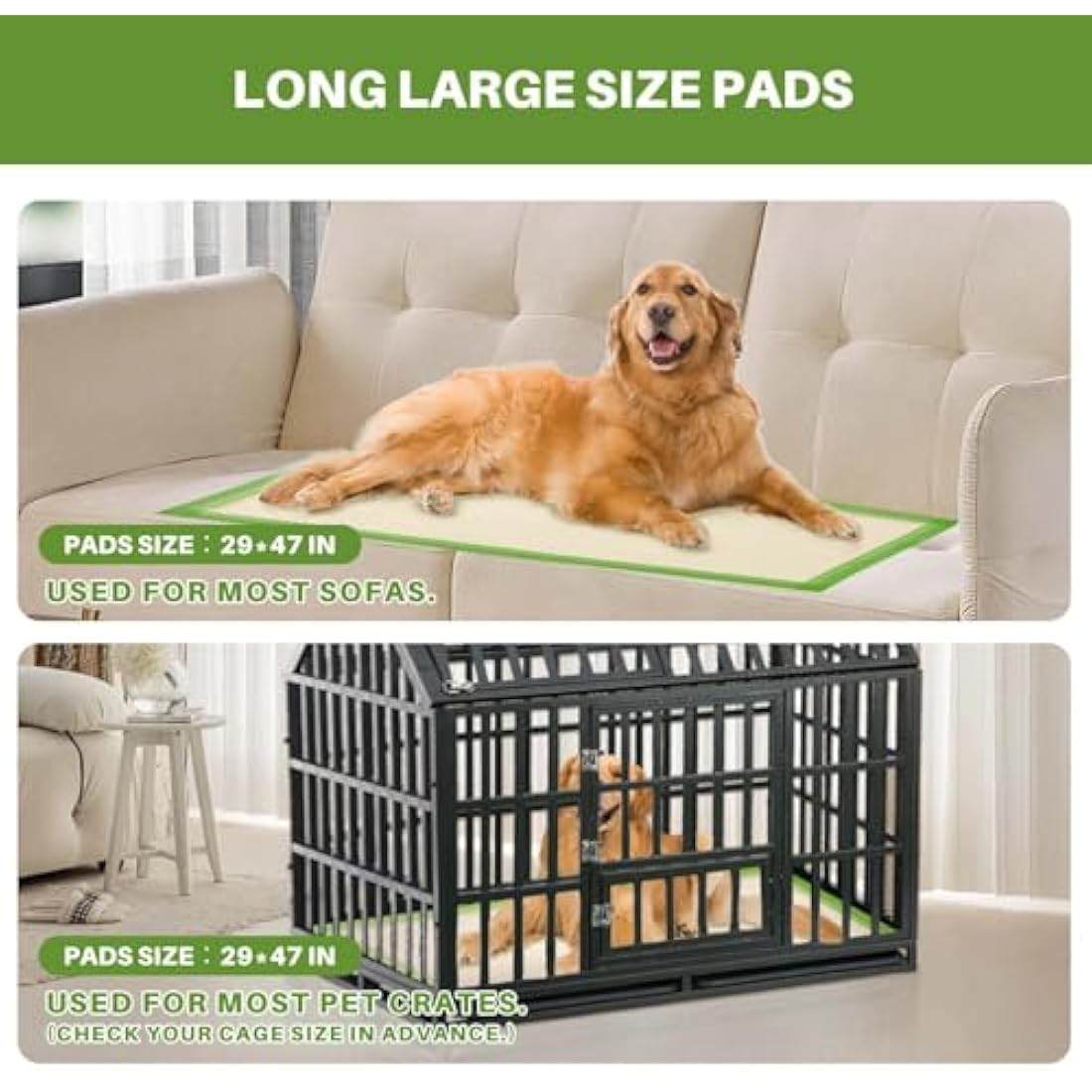 Gardner Pet Extra XLarge Puppy Pads | 6-Layer Absorbent Training Pads (50 Pack)