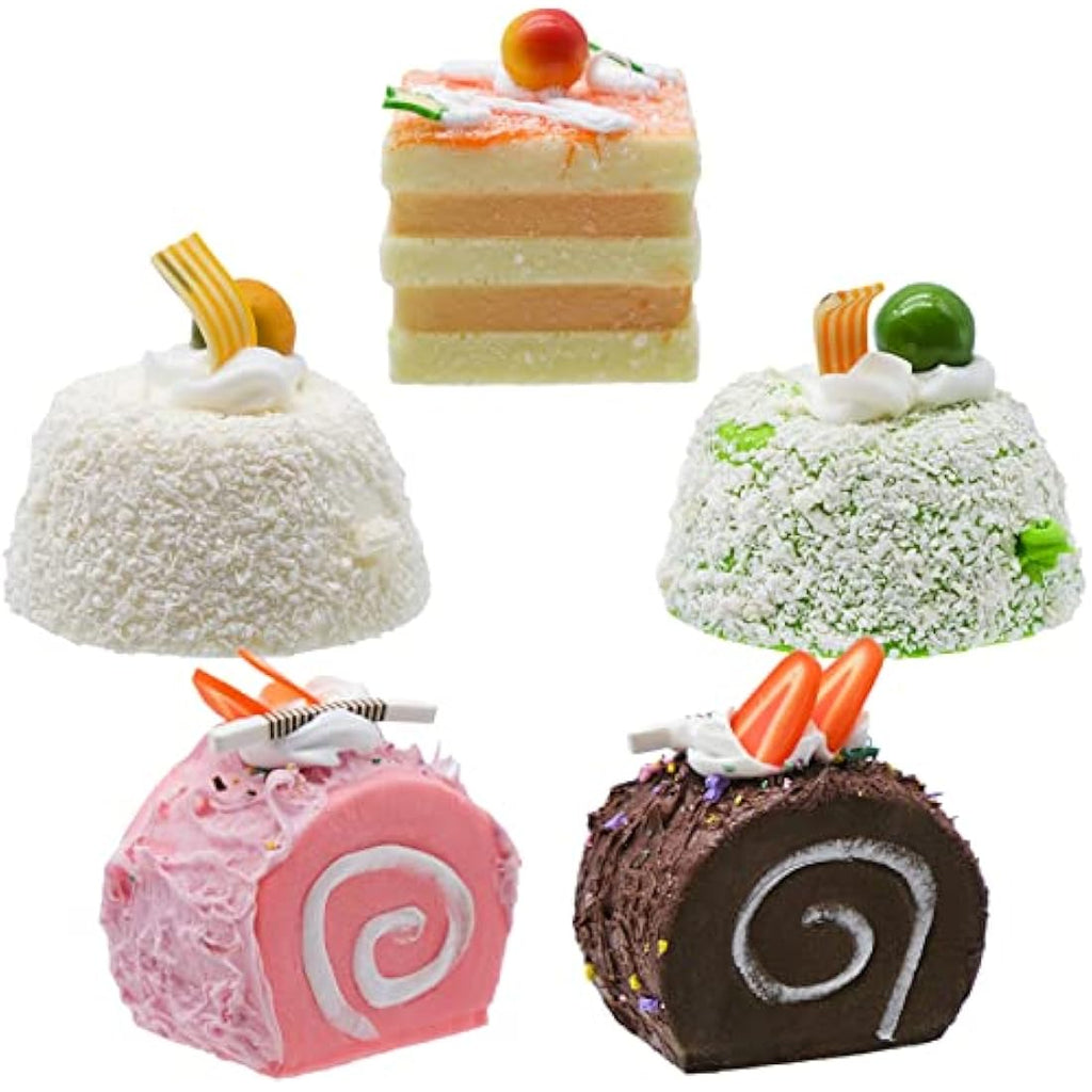 Jolof Store Artificial Cupcake Models – 5Pcs Realistic PU Fake Cake Props