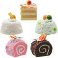 Jolof Store Artificial Cupcake Models – 5Pcs Realistic PU Fake Cake Props